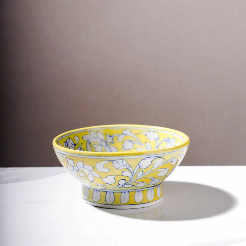 Yellow - Original Ceramic Bowl (Size - 15 cm)