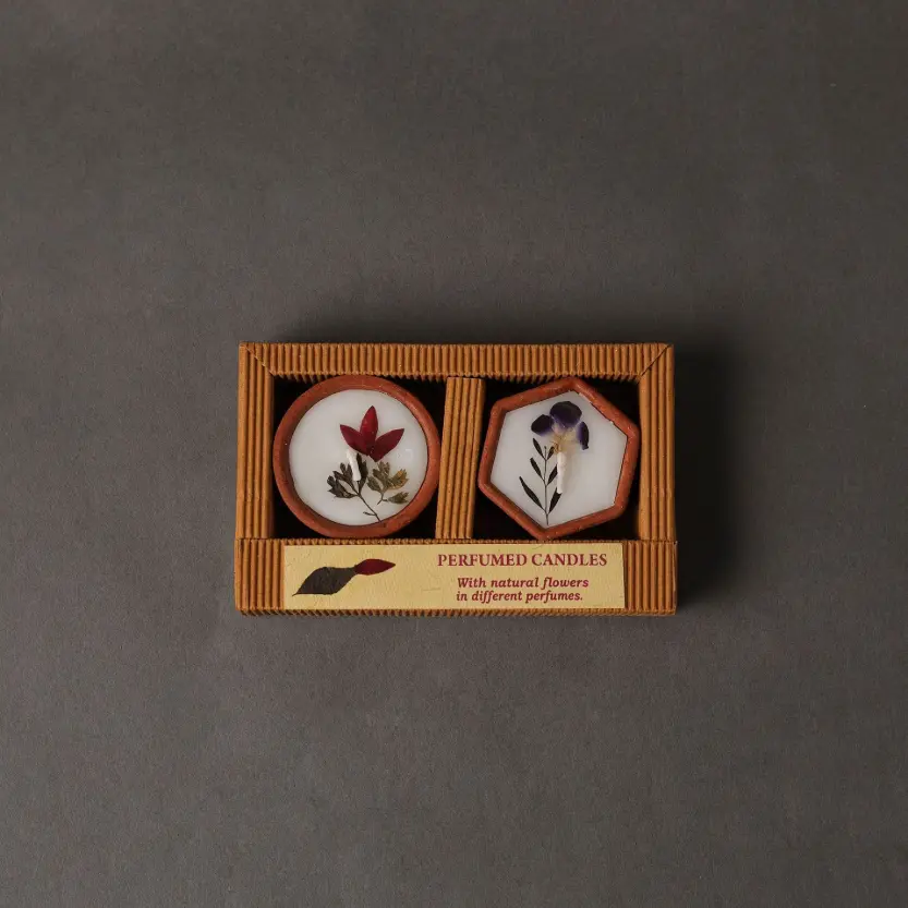 Clay Pot Candle Gift Set