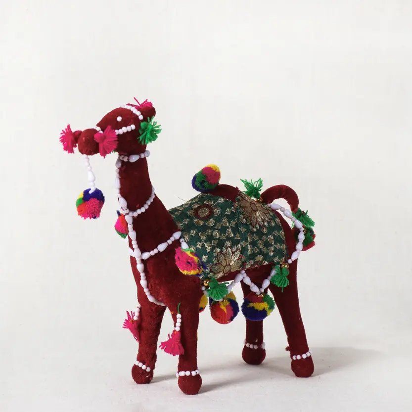 Camel - Hand Embroidered & Bead Work Toy / Home Decor Item